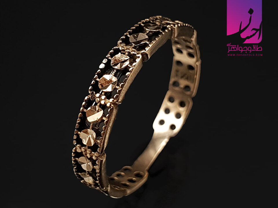 انگشتر طلا ظریف زنانه | طلا و جواهر احسان