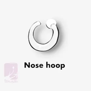 حلقه پیرسینگ حلقه بینی (nose loop)| طلا و جواهر احسان