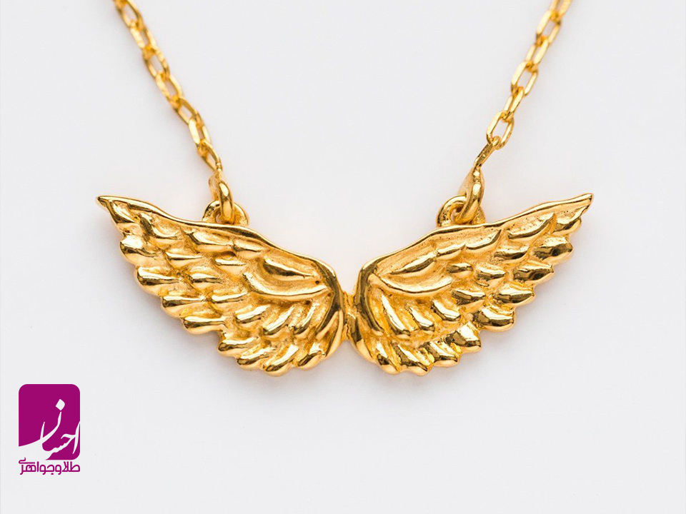 نماد بال فرشته در طلا و جواهرات