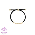 دستبند بند کناف آبی با اتصال کارتیه